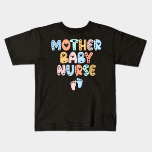 Groovy Mother Nurse Women Nurse Week Kids T-Shirt